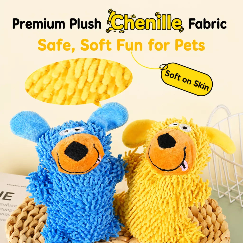 Plush Squeaky Dog Toy with Playful Animal Designs