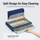 Plastic Dog Potty Tray with Wall Options and Pull-Out Drawer