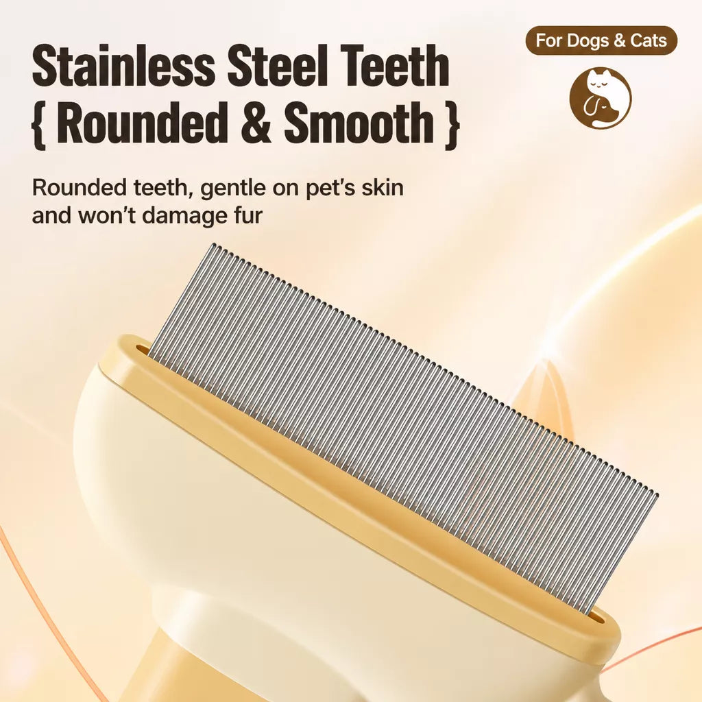 Self-Cleaning Detangling Brush for Cats and Dogs