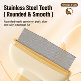 Self-Cleaning Detangling Brush for Cats and Dogs