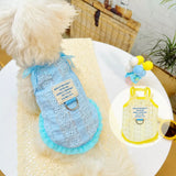 Lightweight Dog & Cat Tank Top with Vintage Bow Detail