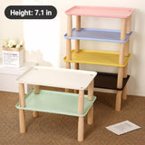 Elevated Pet Feeding Stand with Wooden Legs