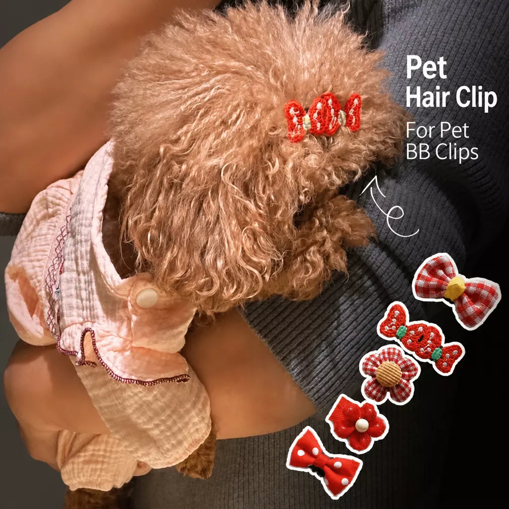 Bow Hair Clips for Cats and Small Dogs