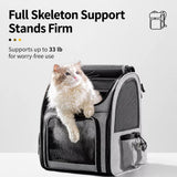 Large Breathable Pet Carrier Backpack for Dogs and Cats