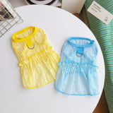 Silk Heart Cutout Ruffle Dress for Small Dogs & Cats