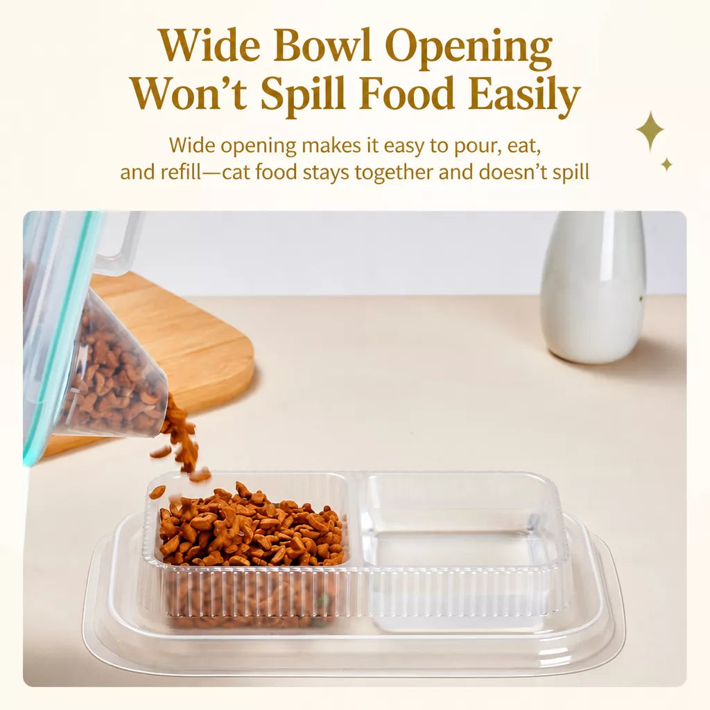 Disposable Cat Bowls for Food and Water, Single-Use Feeding Dishes