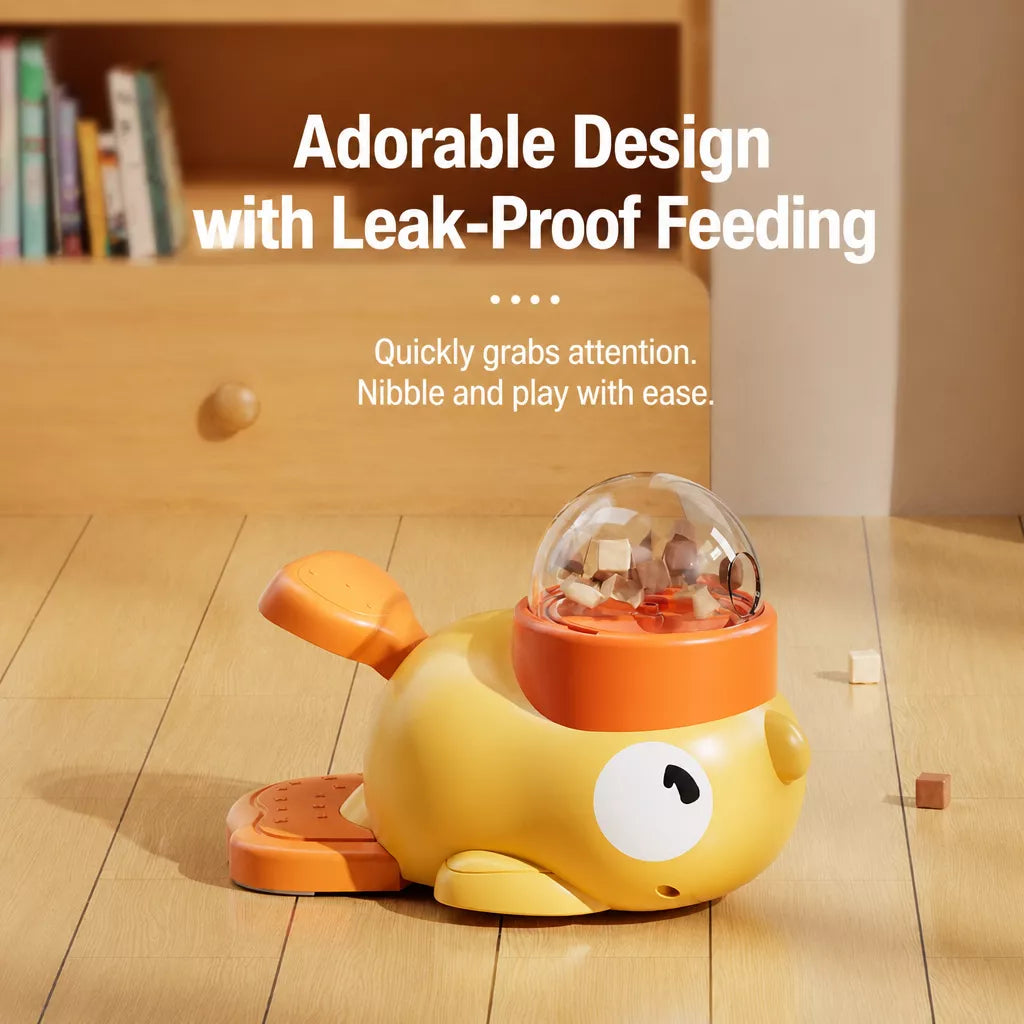 Duck-Shaped Interactive Treat Dispenser for Cats & Dogs