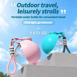 Portable Pet Water Bottle with Foldable Silicone Bowl