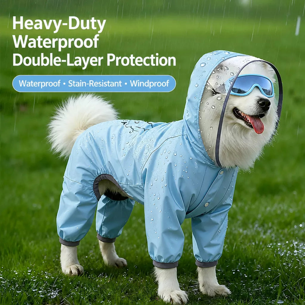 Full-Coverage Dog Raincoat