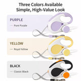 Retractable Dog Leash with Waste Bag Dispenser