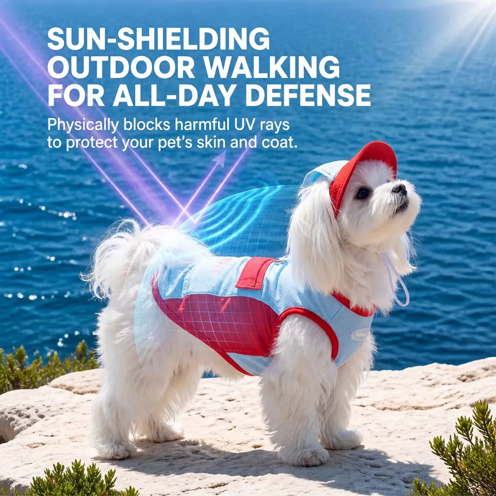 Lightweight Polyester Summer Vest for Small Dogs