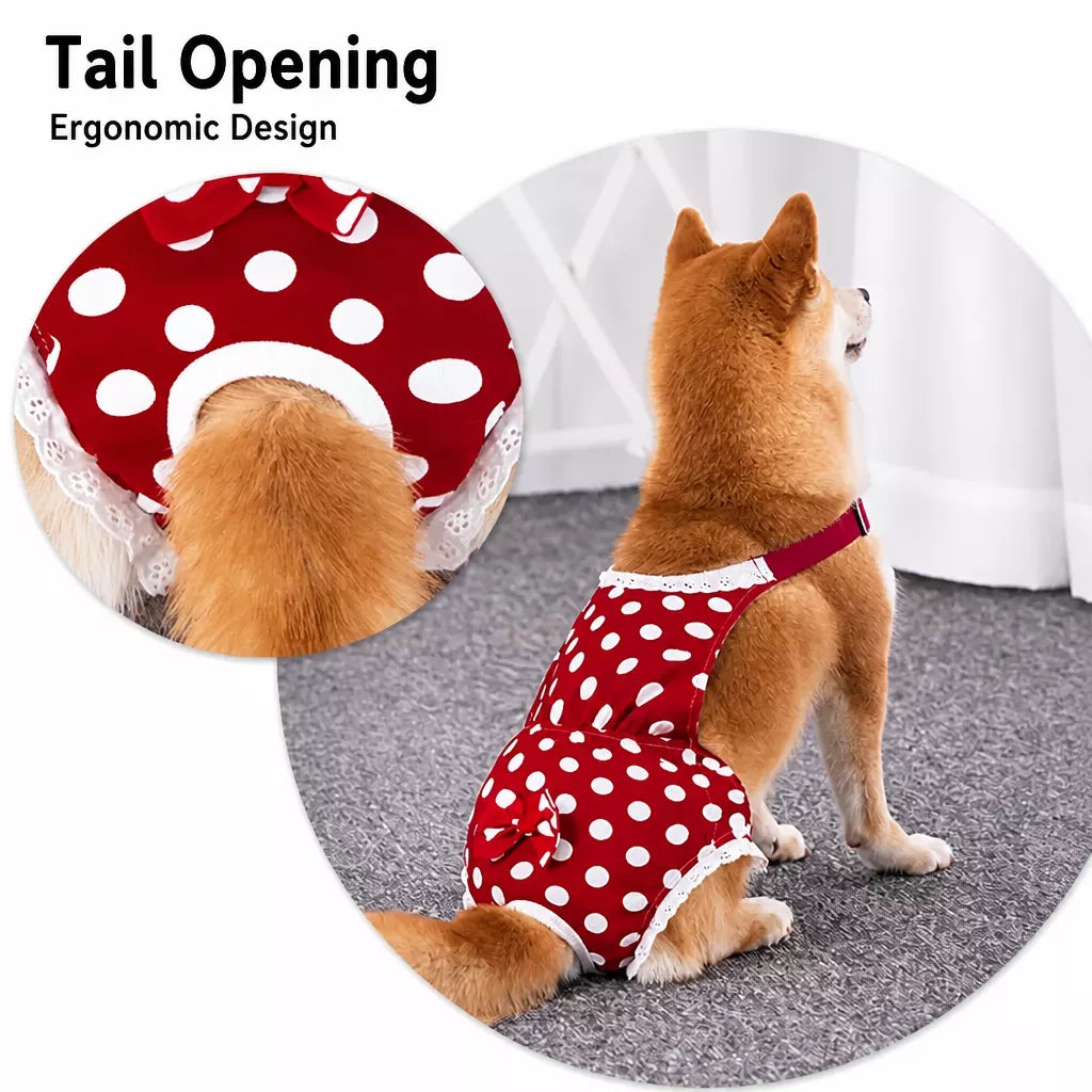 Cotton Dog Diaper for Female Dogs During Heat Cycles