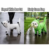Frog-Style Full-Coverage Raincoat for Small Dogs