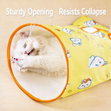 Foldable Oxford Cloth Cat Tunnel Toy with Crinkle Sound