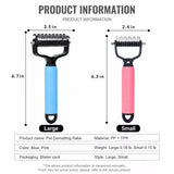 Pet Detangling and Deshedding Comb for Dogs and Cats