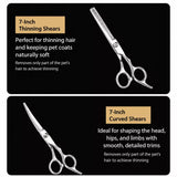 7-Inch Stainless Steel Pet Grooming Shears