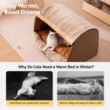 Enclosed Cat & Dog Bed with Removable, Washable Pad