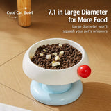 Pet Food & Water Bowl with Low-Profile Non-Slip Base