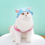 Adjustable Cotton Pet Bucket Hat with Ear Openings