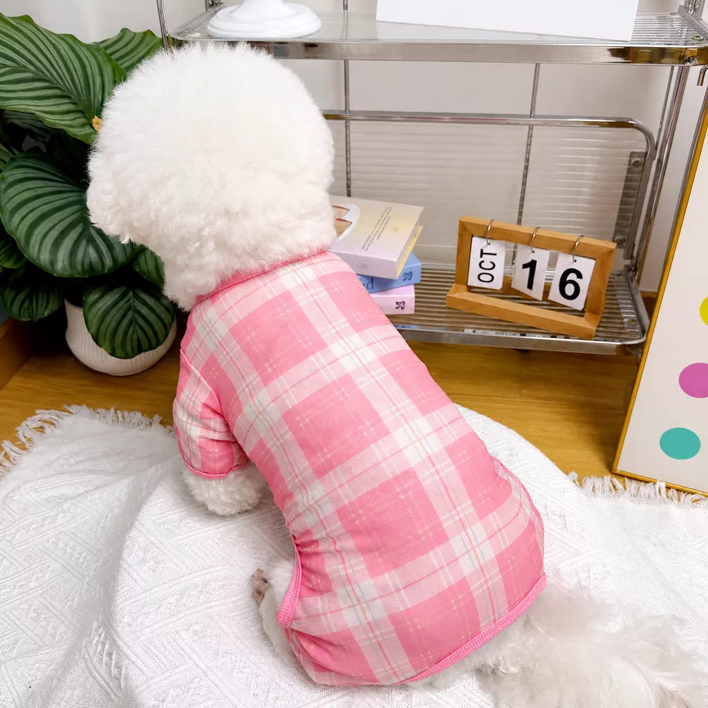Striped Mesh Four-Leg Summer Shirt for Dogs