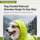 Waterproof Dog Raincoat with Belly Coverage