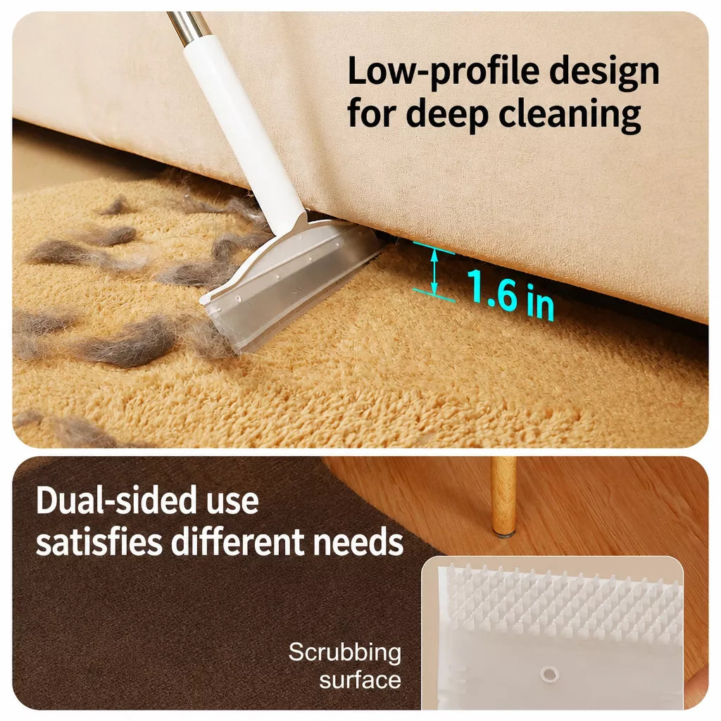 Pet Deshedding Brush for Cats and Dogs with Short or Long Handle