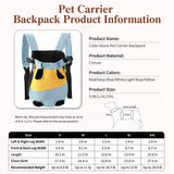 Front-Carry Pet Carrier Backpack for Small Dogs and Cats