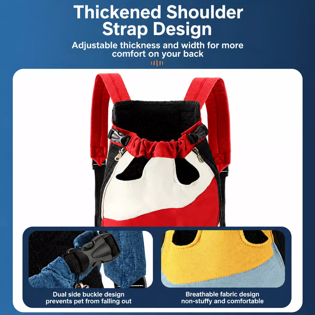 Front-Carrying Pet Carrier Backpack for Small Dogs and Cats