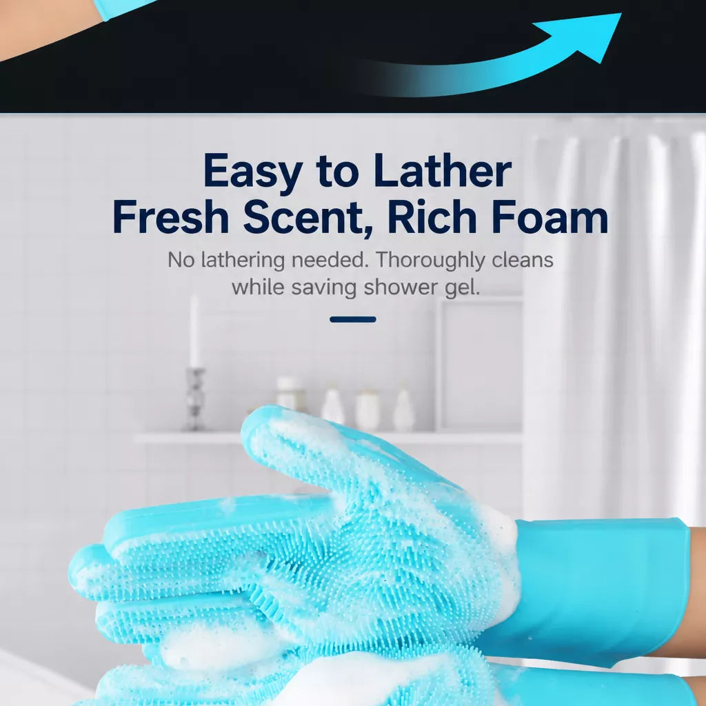 Pet Bathing Gloves for Dogs and Cats