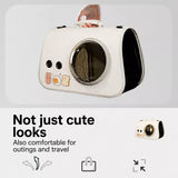 Capsule Pet Carrier Backpack for Cats and Small Dogs Up to 16 lb