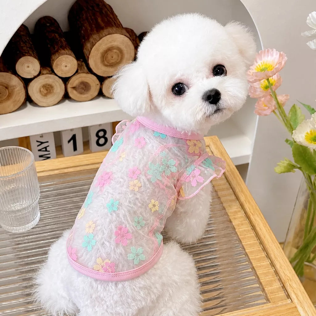Daisy Mesh Pet Vest for Dogs and Cats