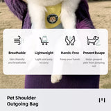 Front-Carry Pet Carrier Backpack for Small Dogs and Cats