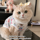 Lightweight Mesh Pet Vest for Cats and Small Dogs