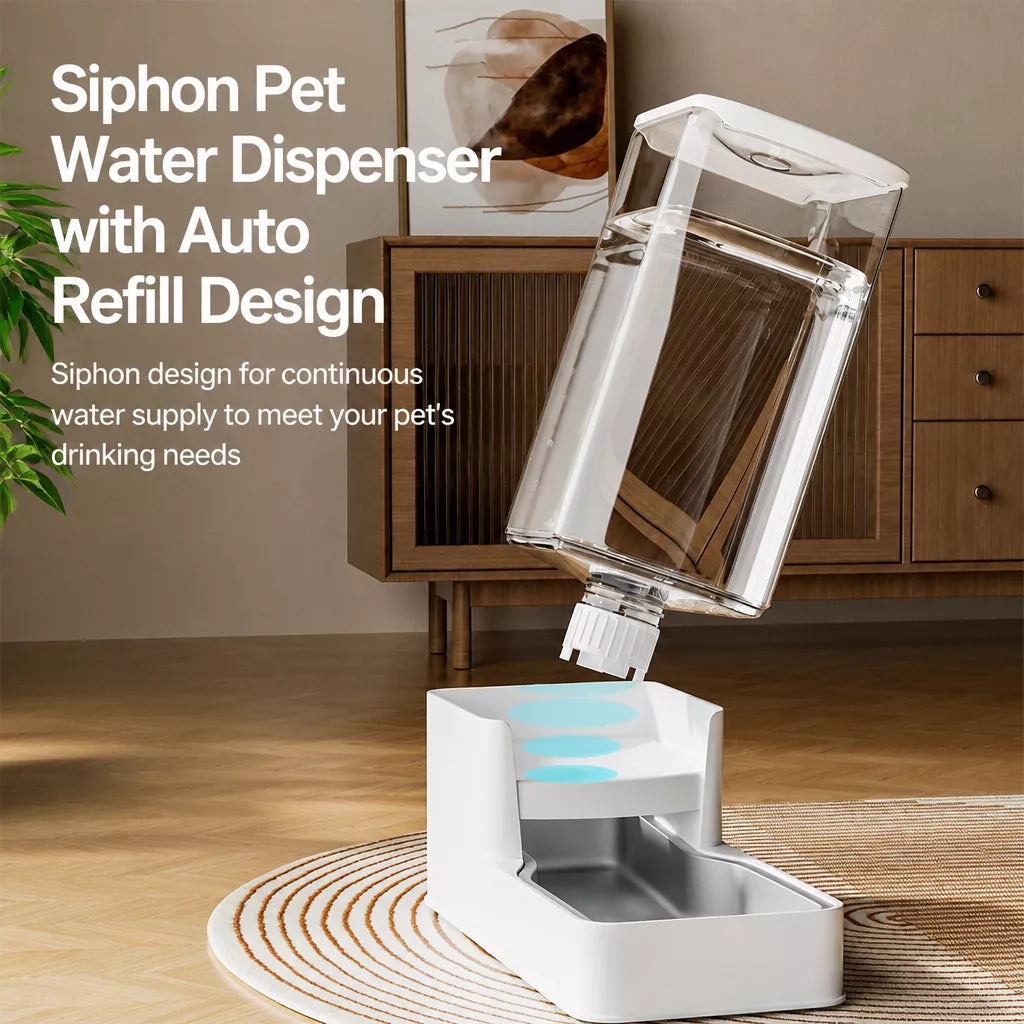 Elevated Dog & Cat Feeding Station with Water Dispenser