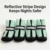 Breathable Mesh Dog Shoes with Zipper Closure