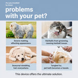 Pet Detangling and Deshedding Comb for Dogs and Cats