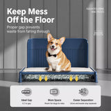 Plastic Dog Potty Tray with Wall Options and Pull-Out Drawer
