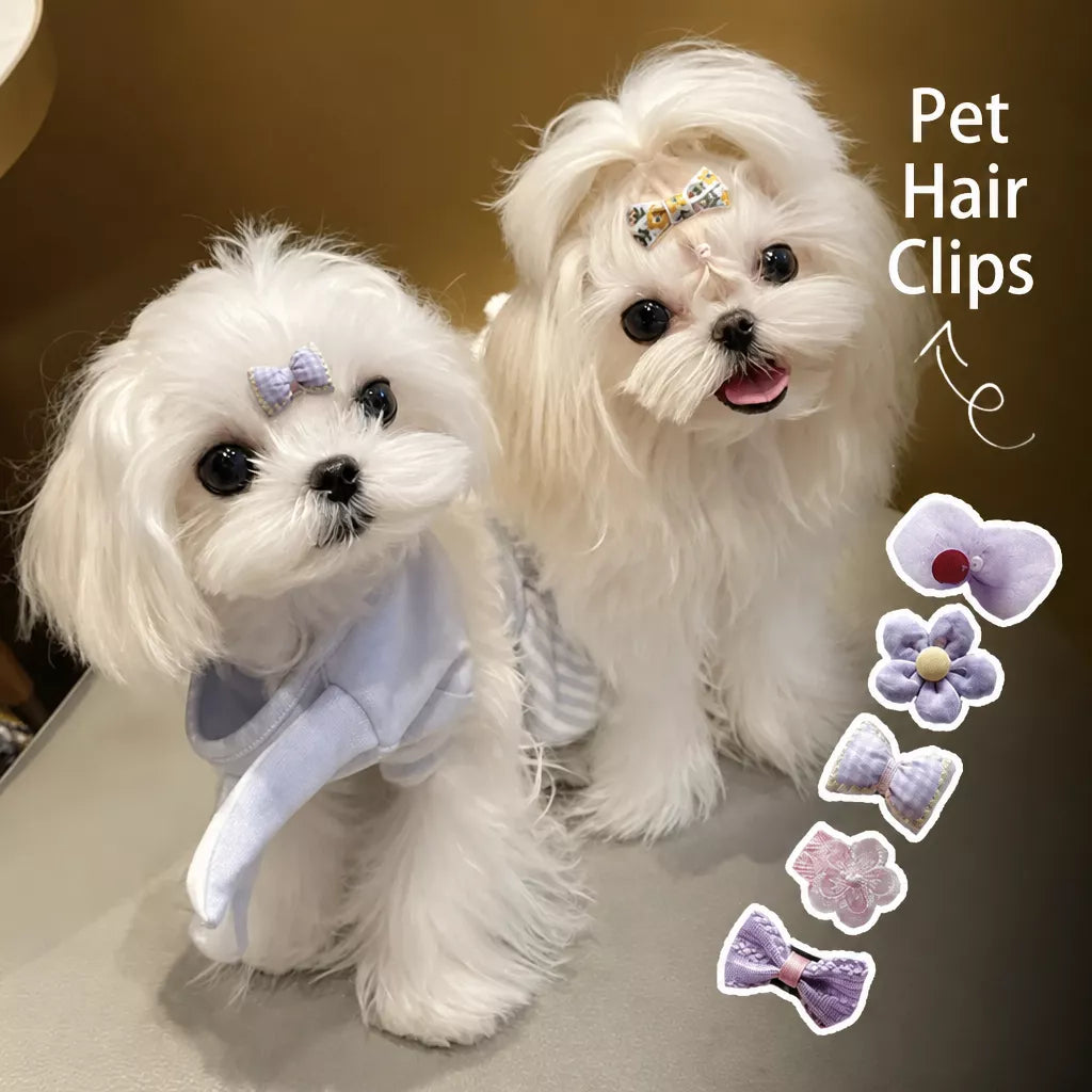 Bow Hair Clips for Cats and Small Dogs
