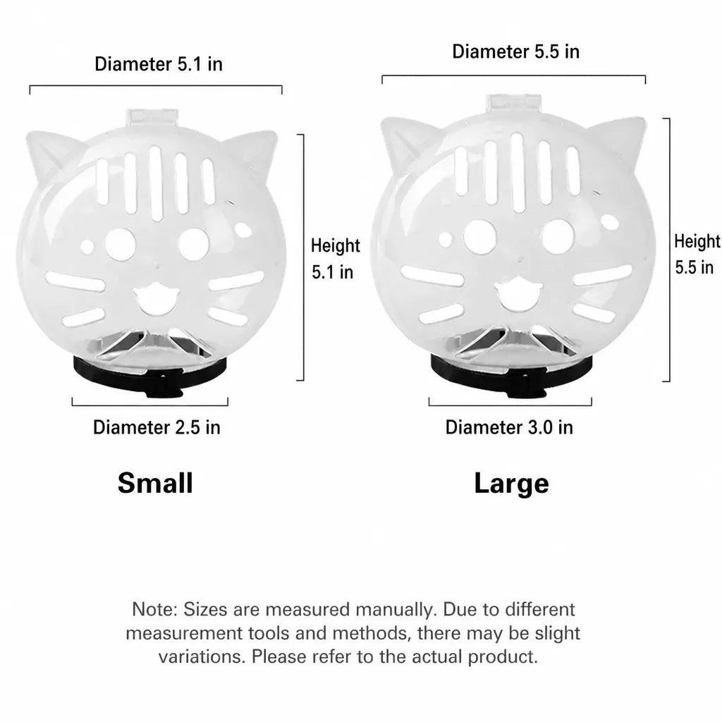 Clear Plastic Pet Recovery Cone for Cats