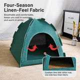 Foldable Pet Tent House with Washable Cover