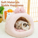 Covered Tent-Style Pet Bed for Cats and Puppies