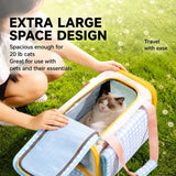 Expandable Pet Carrier Backpack for Cats and Small Dogs