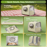 Breathable Pet Carrier Backpack for Cats and Small Dogs
