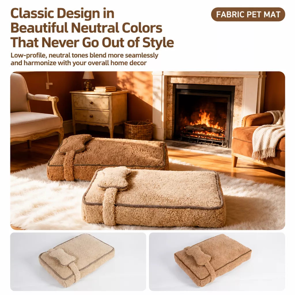 Plush Washable Pet Bed Mat