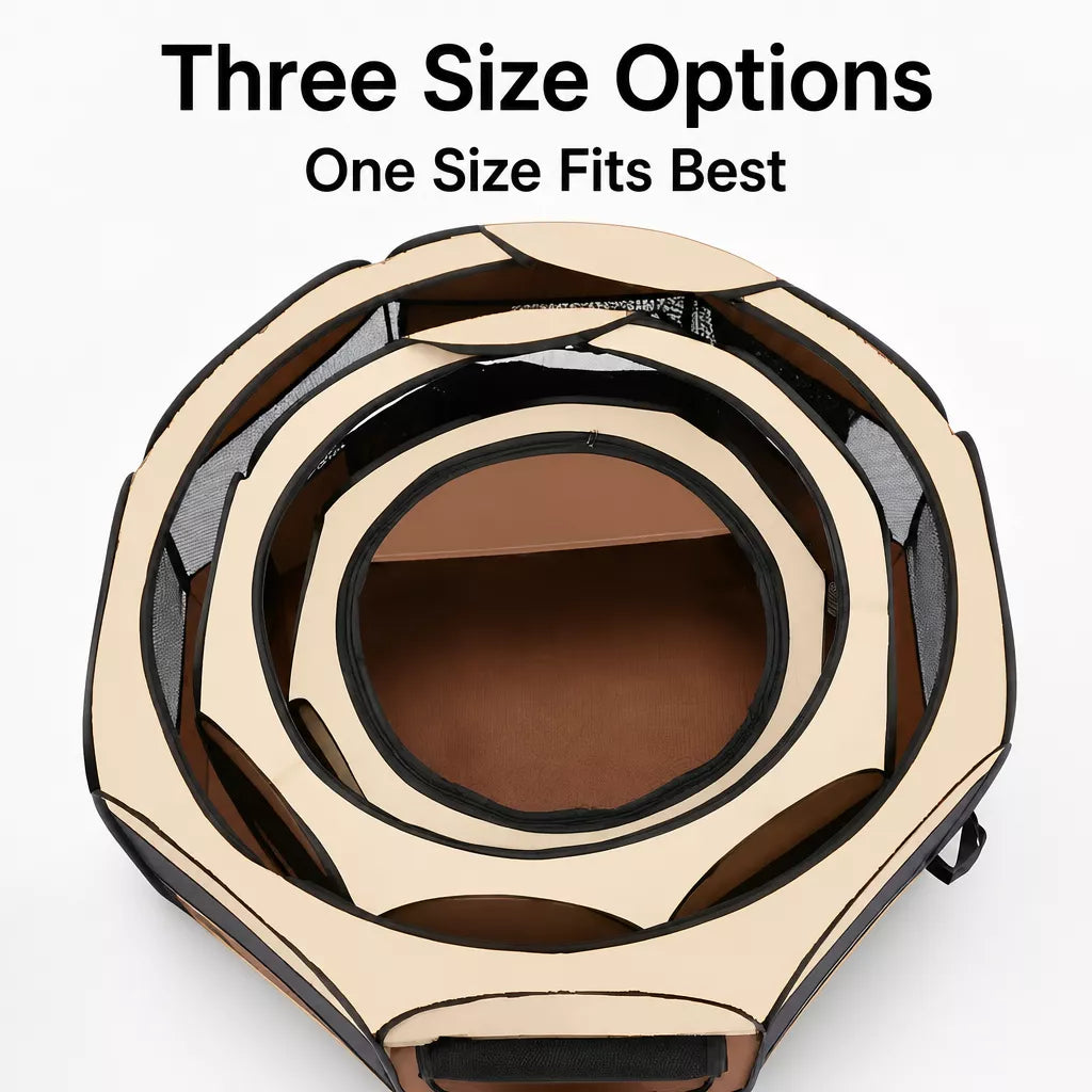Foldable Octagonal Pet Tent for Cats & Dogs