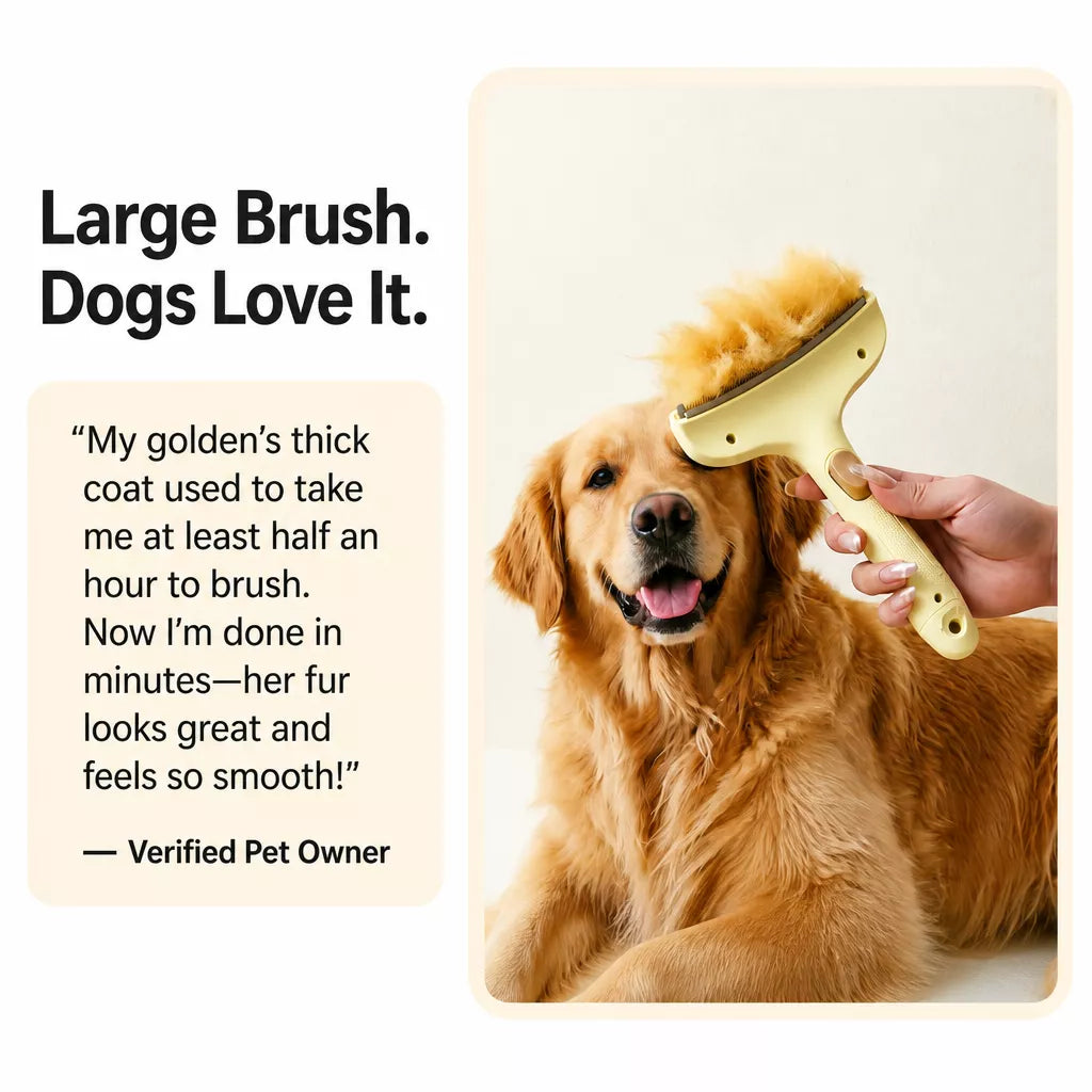 Pet Undercoat Rake and Dematting Comb for Dogs and Cats