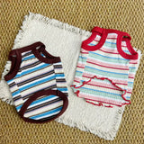 Summer Striped Cotton Pet Tank Top