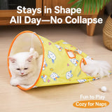Foldable Oxford Cloth Cat Tunnel Toy with Crinkle Sound