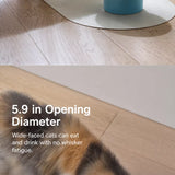 Wide-Opening Ceramic Pet Bowl for Cats and Dogs