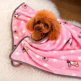 Fleece Pet Blanket for Dogs and Cats